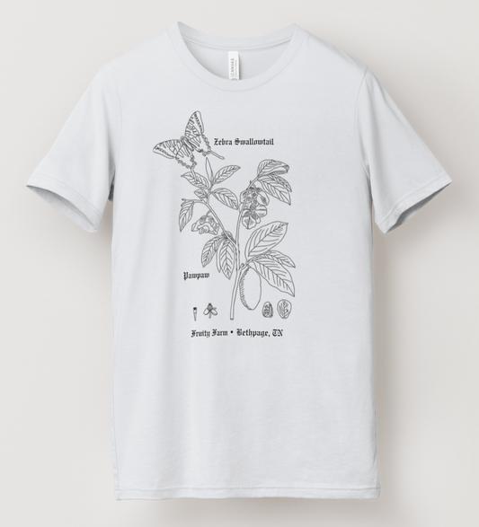 Fruity Farm pawpaw t-shirt design by Gabriel Starner