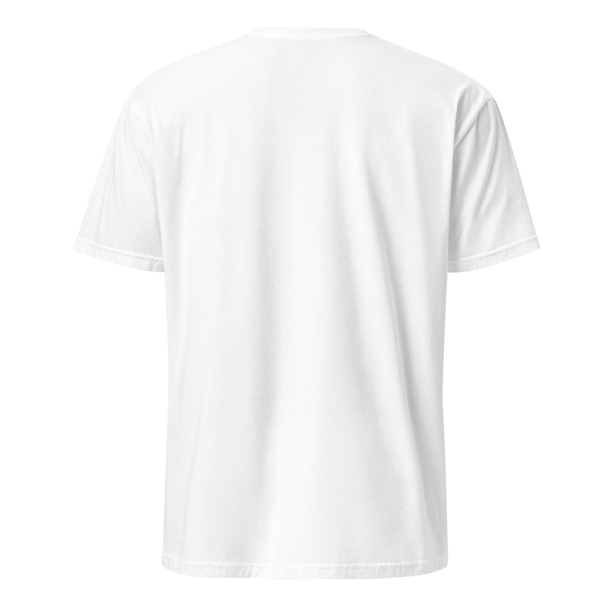 I'M COMING TO THE (fruity) FARM t-shirt in white, back view